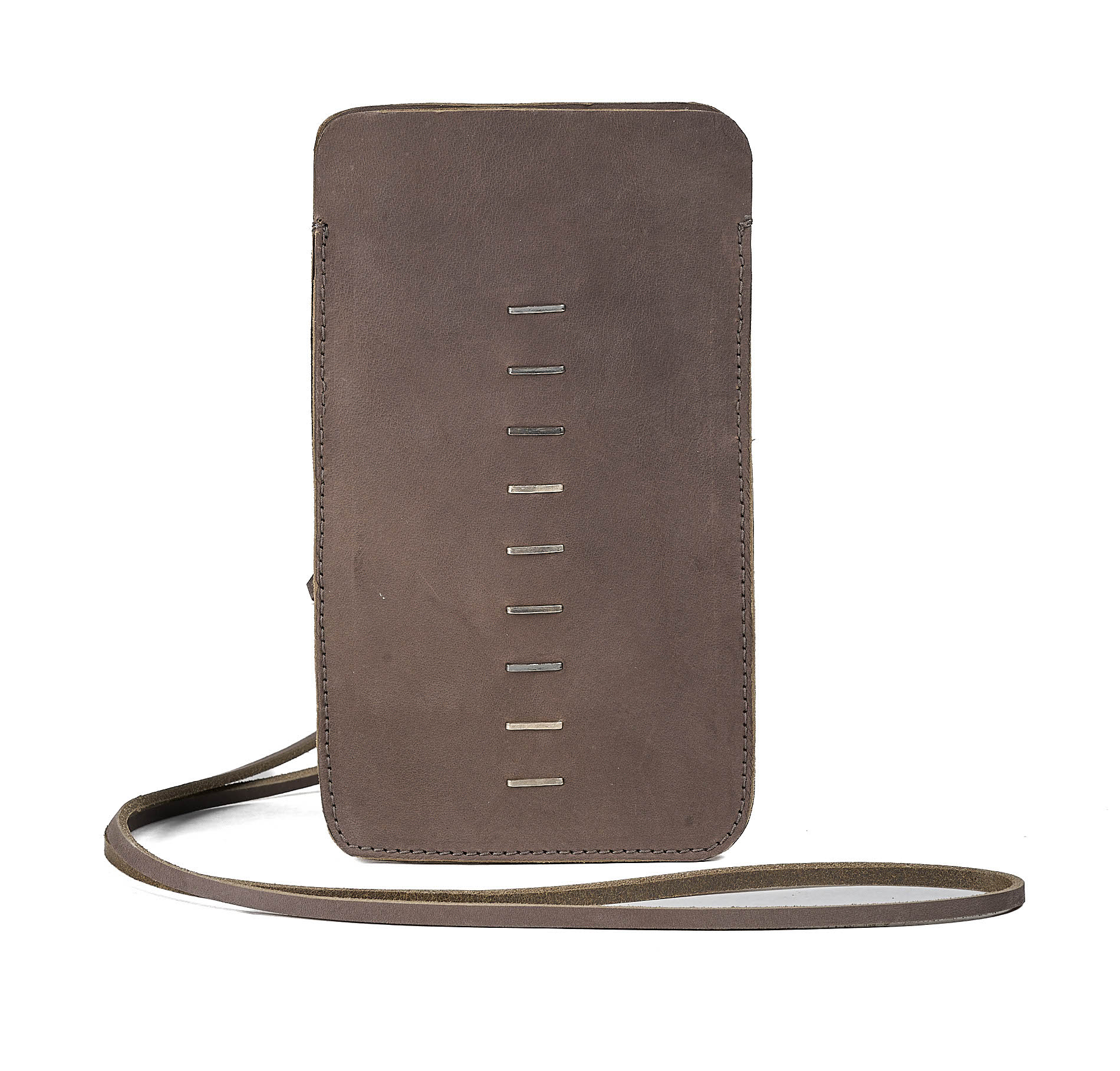 daniele basta leather and silver bags - FRONT
